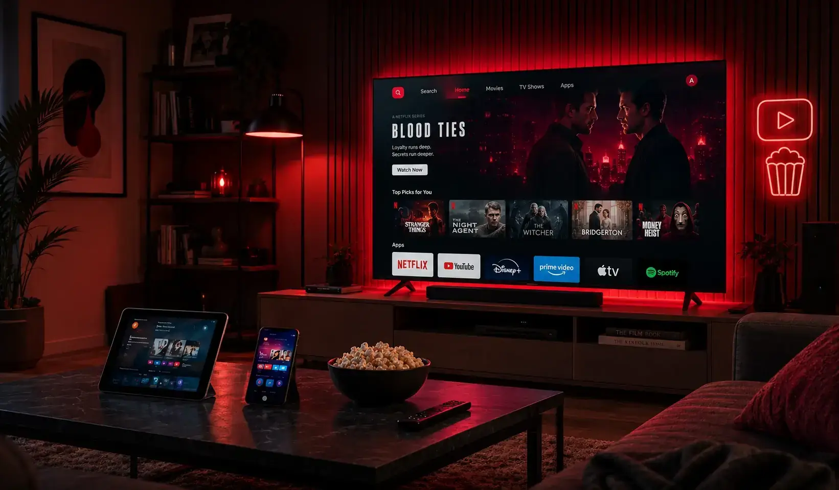 Smart TV con servicio IPTV Movistar España en alta definición
